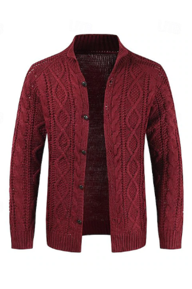 Jack Washington Jacquard Knit Cardigan