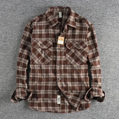 Frank Hardy Plaid Long-Sleeved Shirt