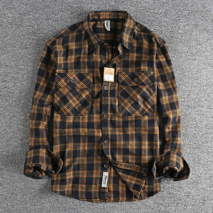 Frank Hardy Plaid Long-Sleeved Shirt