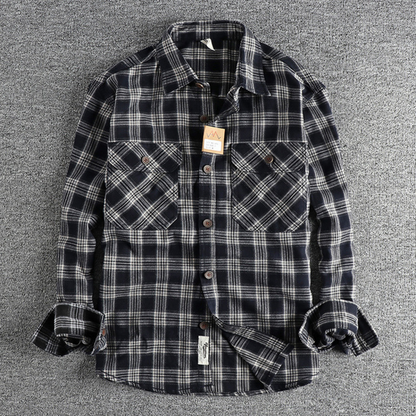 Frank Hardy Plaid Long-Sleeved Shirt