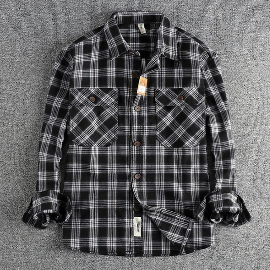 Frank Hardy Plaid Long-Sleeved Shirt