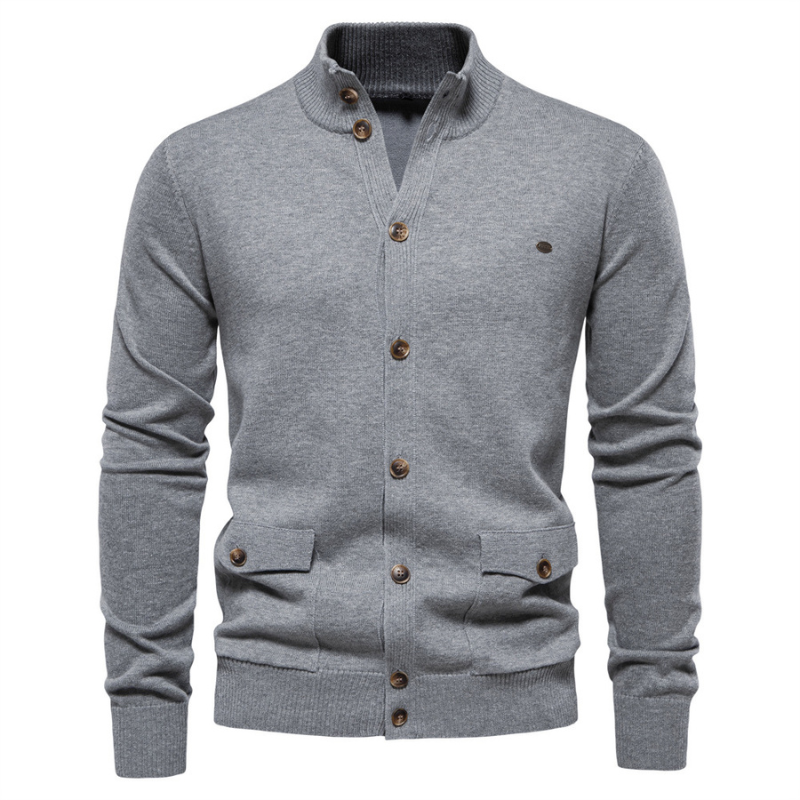 Jack Washington Stand Collar Cardigan