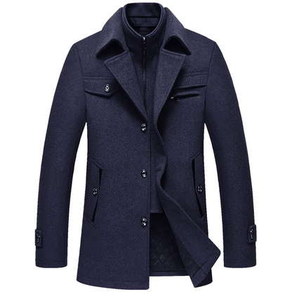 Jack Washington Double Collar Wool Coat