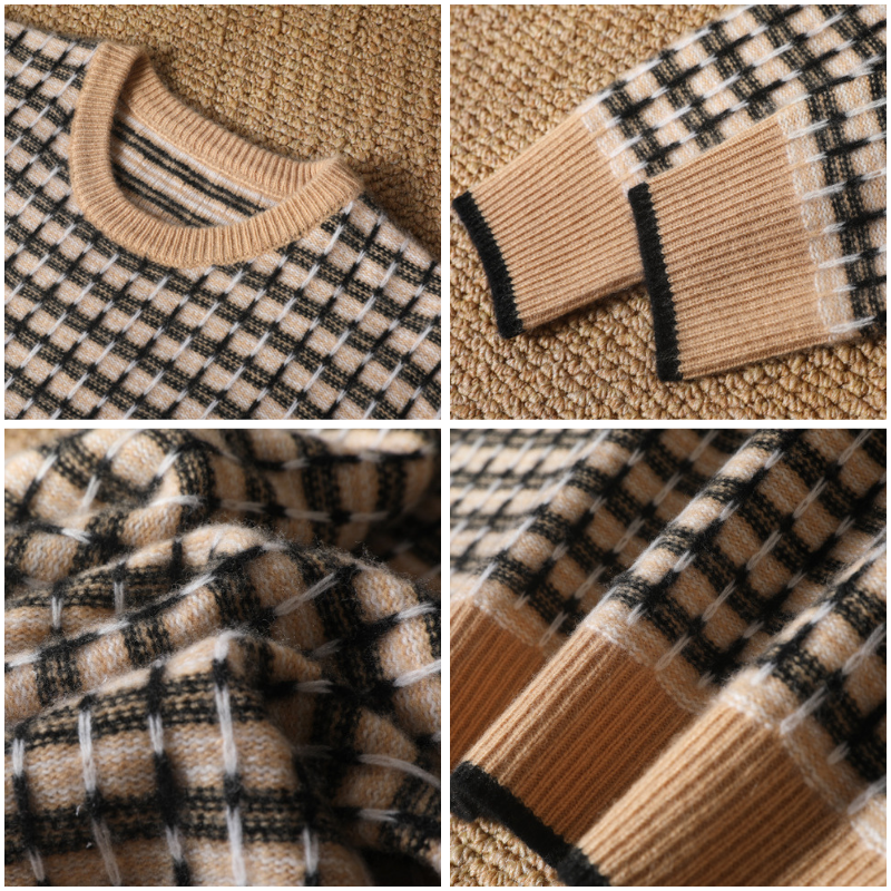 Franco Bianchi Check Wool Sweater