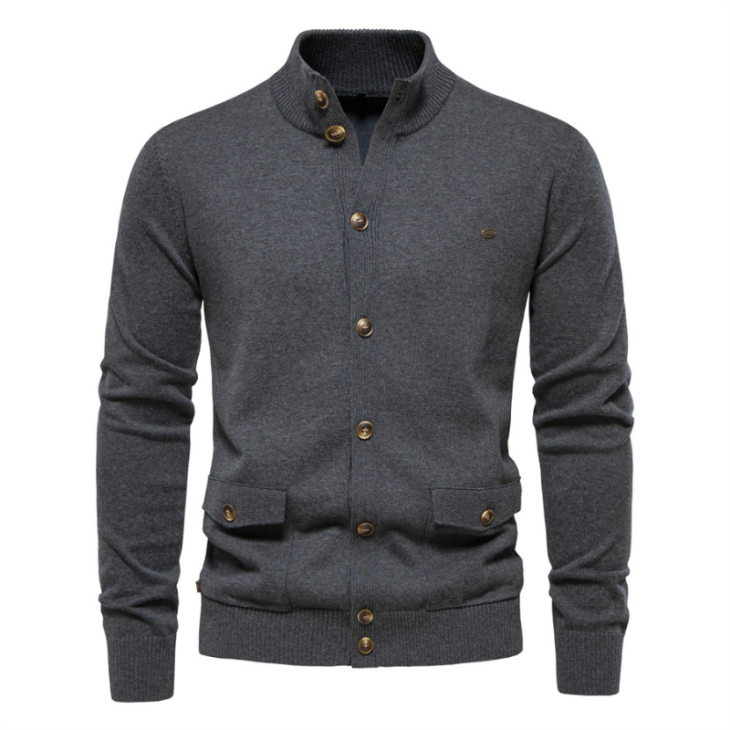 Jack Washington Stand Collar Cardigan