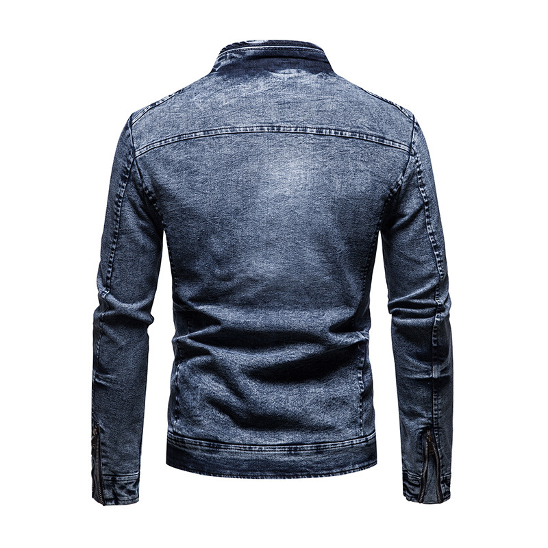 Jack Washington Stand Collar Denim Jacket