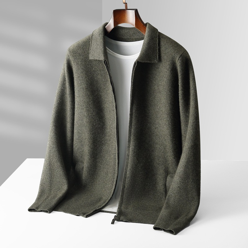 Franco Bianchi Lapel Wool Cardigan