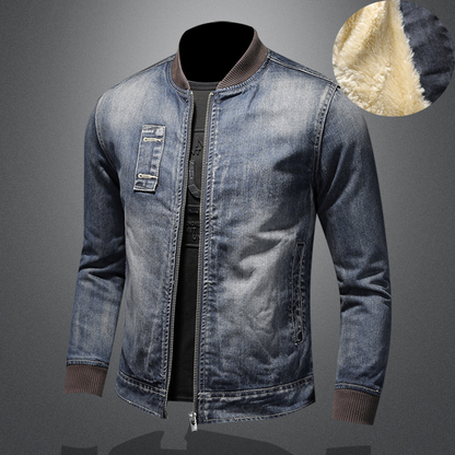 Jack Washington Velvet Retro Denim Jacket