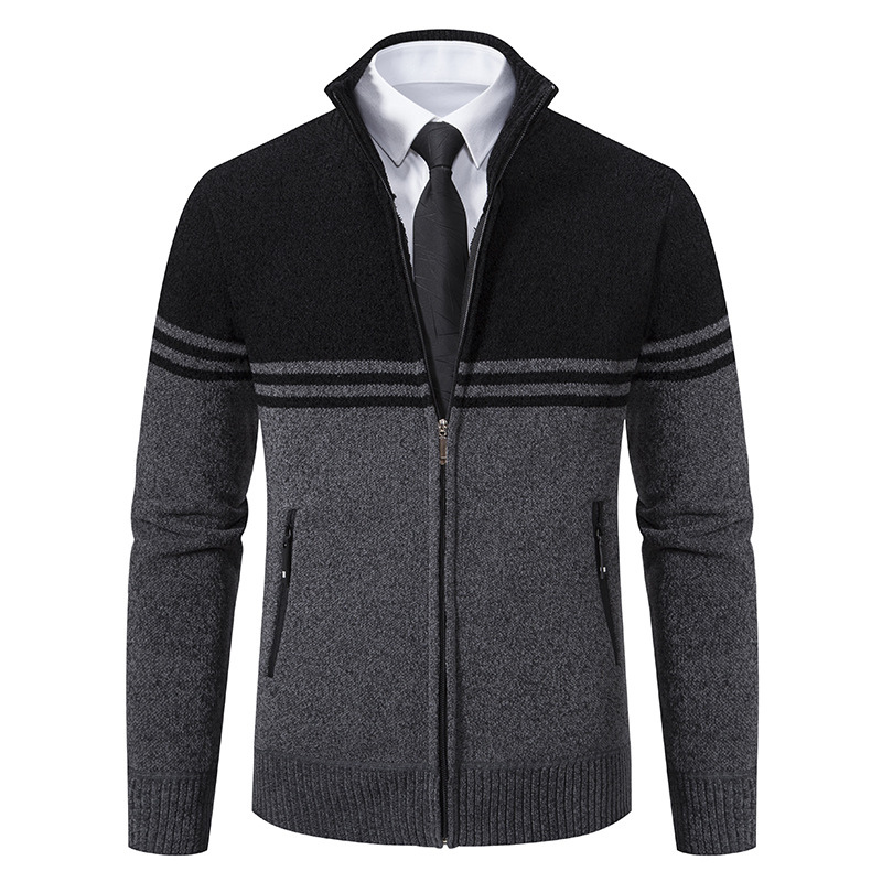 Jack Washington Stand-Up Collar Sweater Cardigan