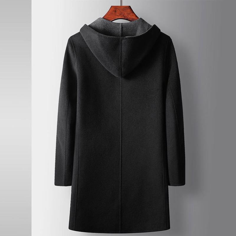 Franco Bianchi Hooded Two-Sided Wool Coat