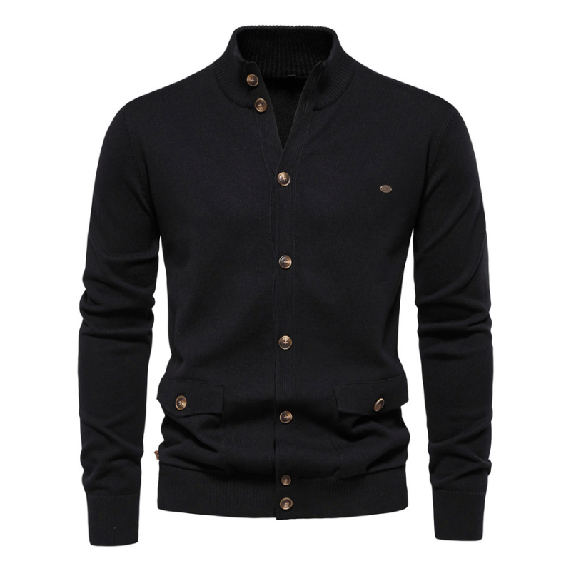 Jack Washington Stand Collar Cardigan