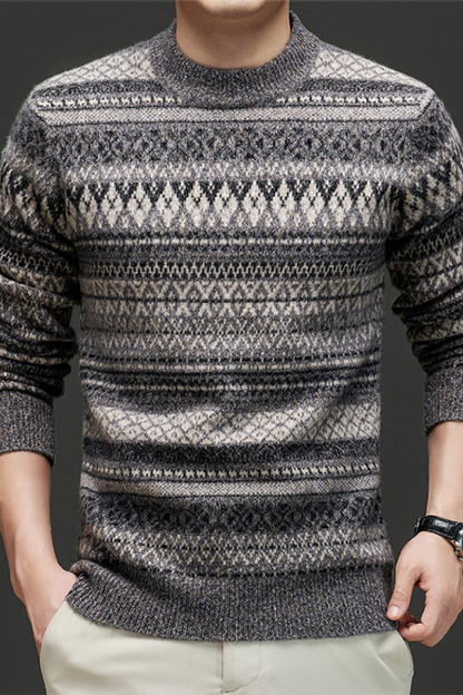 Ben Smith Jacquard Wool Sweater