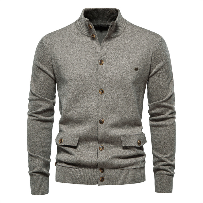 Jack Washington Stand Collar Cardigan