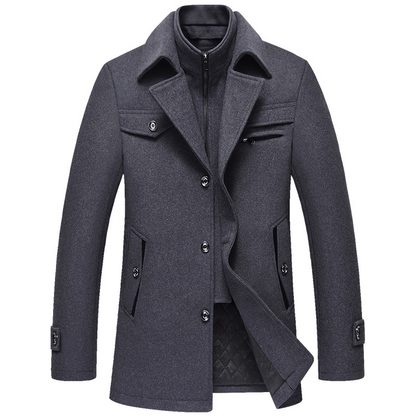 Jack Washington Double Collar Wool Coat