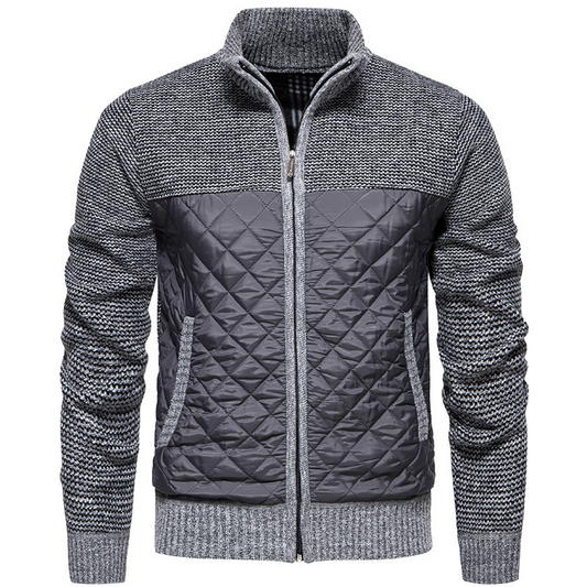 Jack Washington Padded Zipper Cardigan