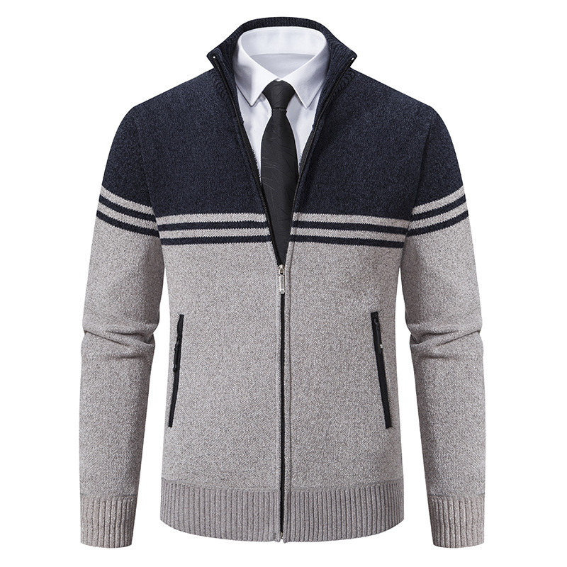 Jack Washington Stand-Up Collar Sweater Cardigan