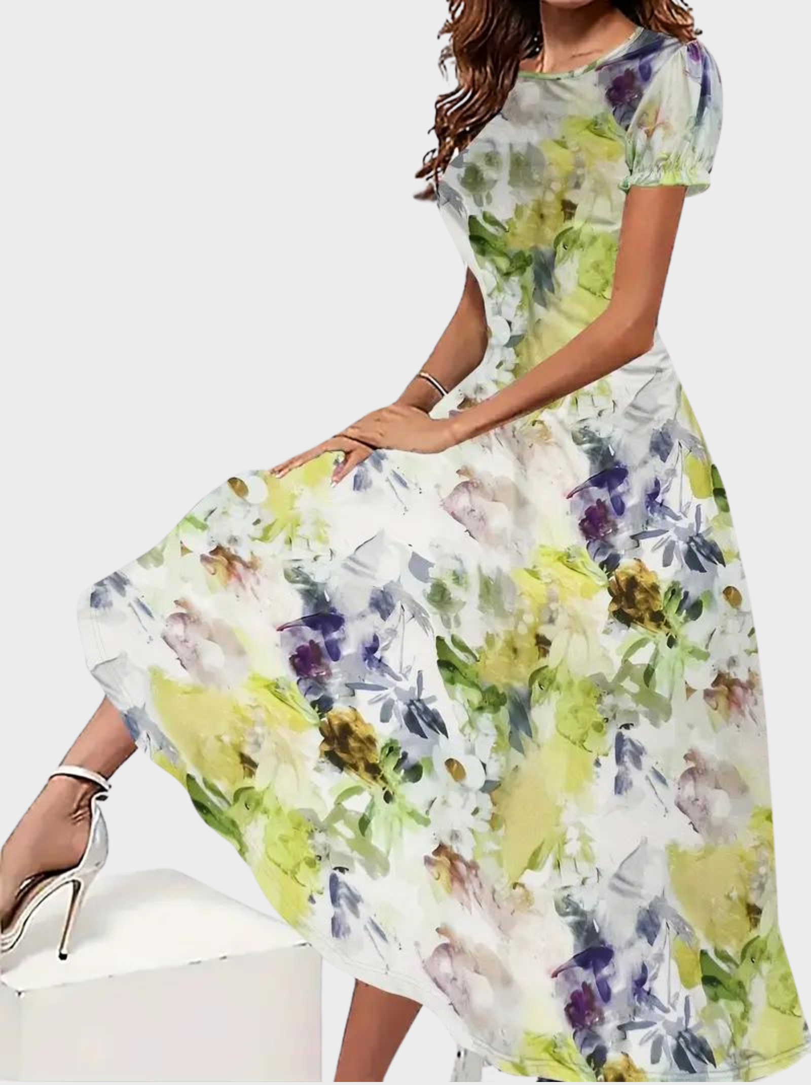 Amelie Fleur Floral Print Dress