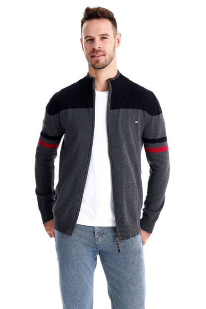 Jack Washington Casual Zipper Cardigan