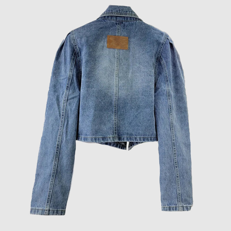 Adeline Cityscape Denim Jacket