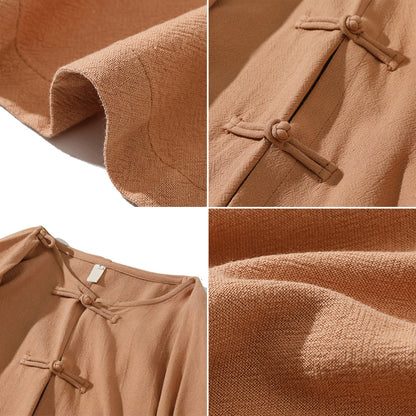 Aiko Takumi Flow Linen Cape