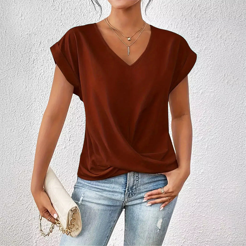 Amelie Fleur Everyday Top with Draped Front