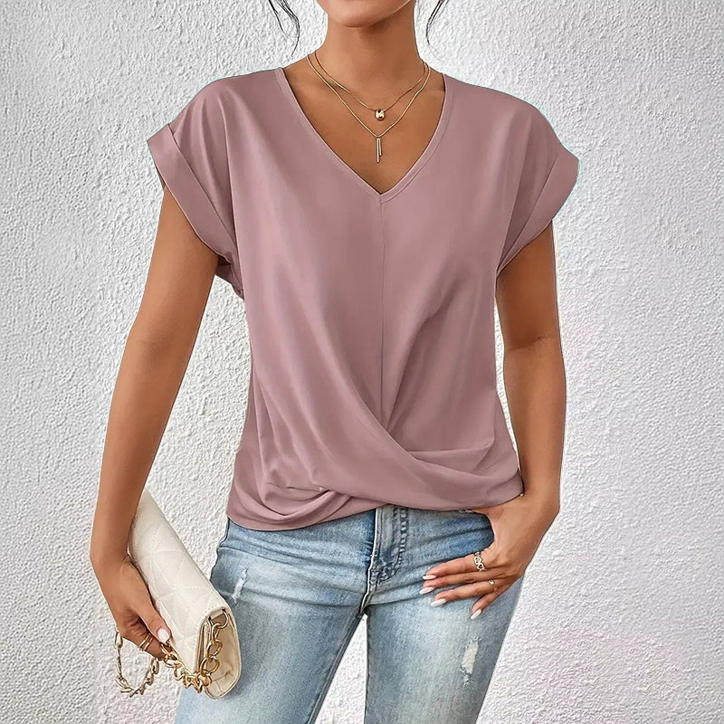 Amelie Fleur Everyday Top with Draped Front