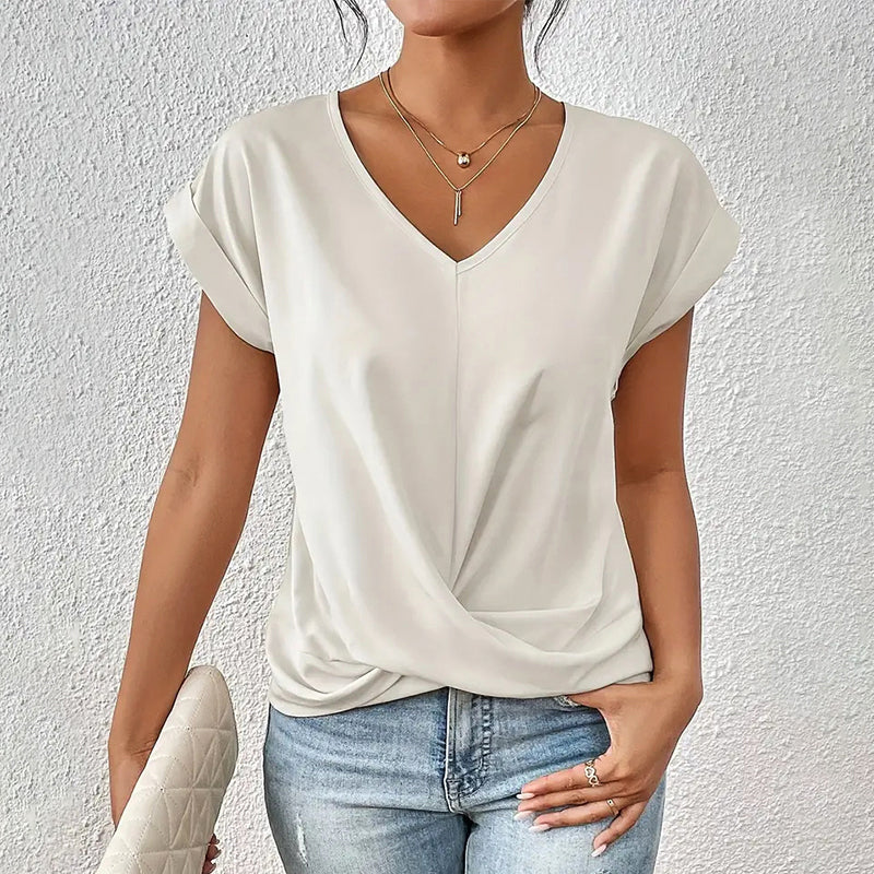 Amelie Fleur Everyday Top with Draped Front