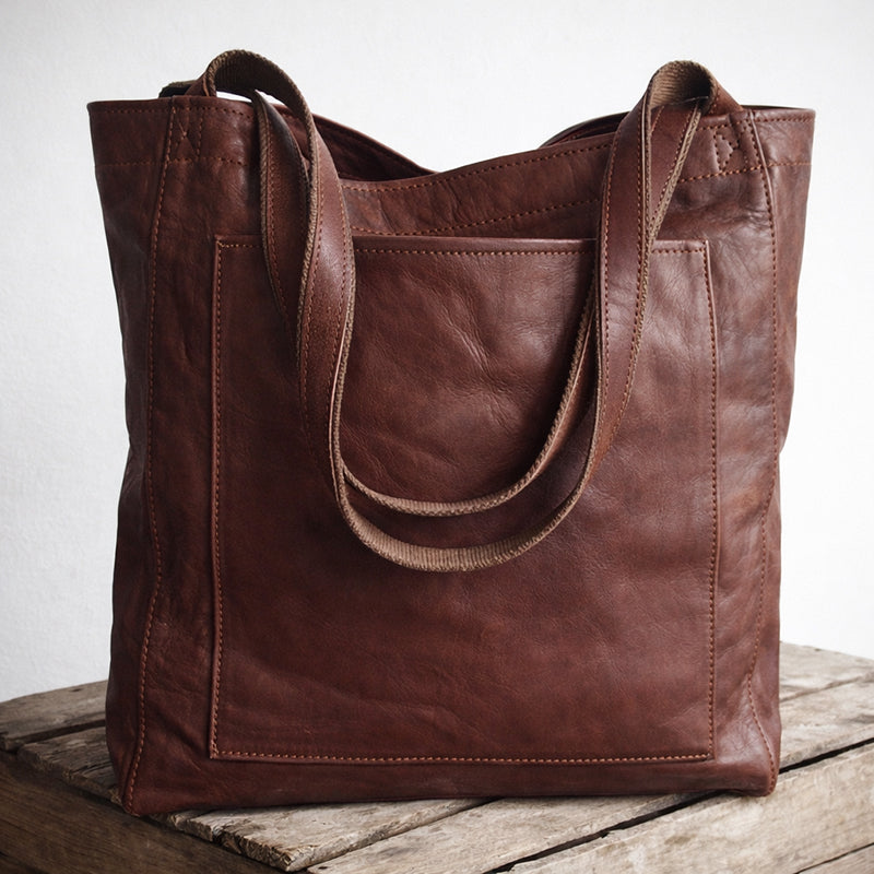 Amelie Fleur Faux Leather Tote Bag