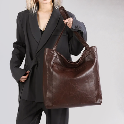 Amelie Fleur Faux Leather Tote Bag