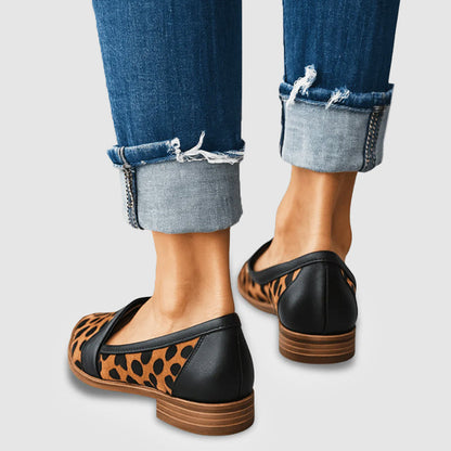 Amelie Fleur Flat Suede Loafers