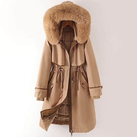 Amelie Fleur Long Parka with Detachable Inner Layer