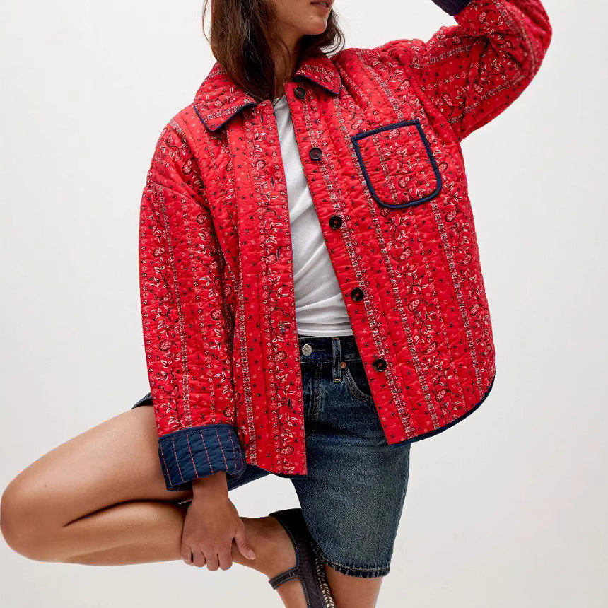 Amelie Fleur Modern Quilted Jacket
