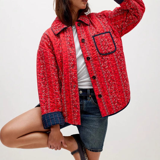 Amelie Fleur Modern Quilted Jacket