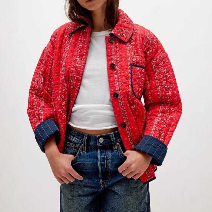Amelie Fleur Modern Quilted Jacket