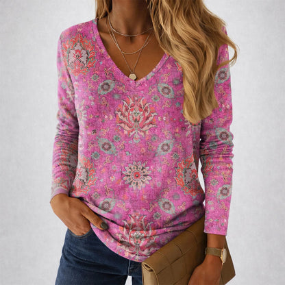 Amelie Fleur Patterned Long Sleeve Shirt