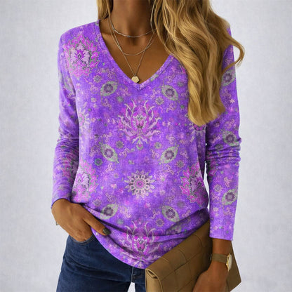 Amelie Fleur Patterned Long Sleeve Shirt