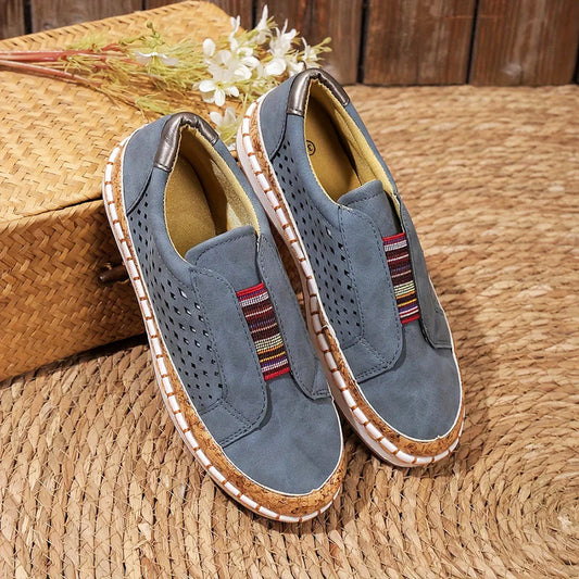 Amelie Fleur Perforated Slip-On Sneakers