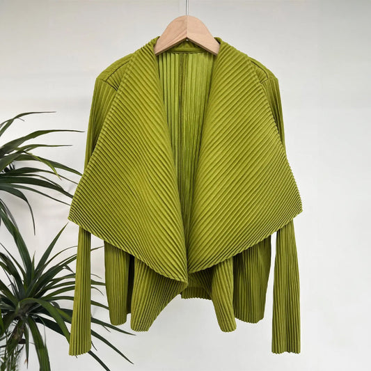 Amelie Fleur Pleated Cardigan