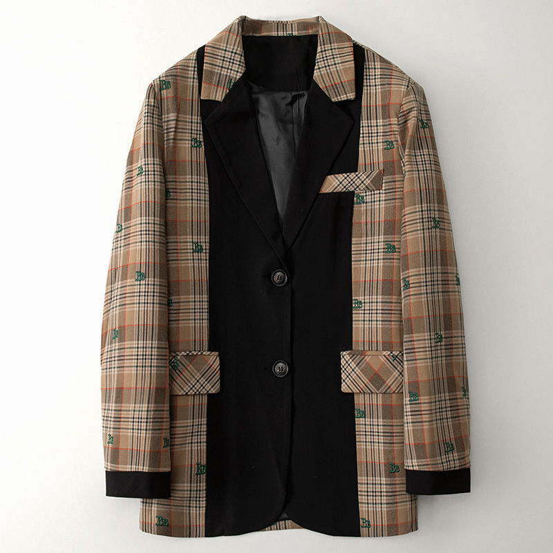 Amelie Fleur Posh Plaid Blazer