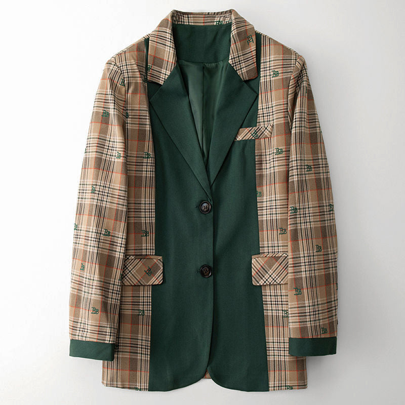 Amelie Fleur Posh Plaid Blazer