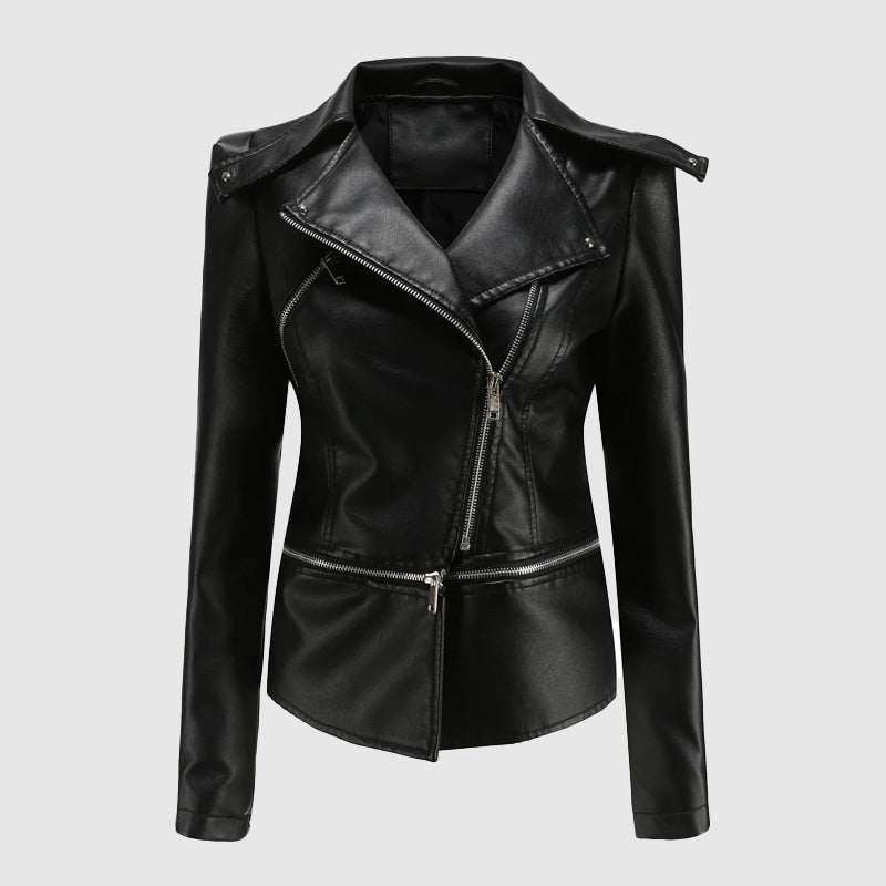 Amelie Fleur Rebel Leather Jacket