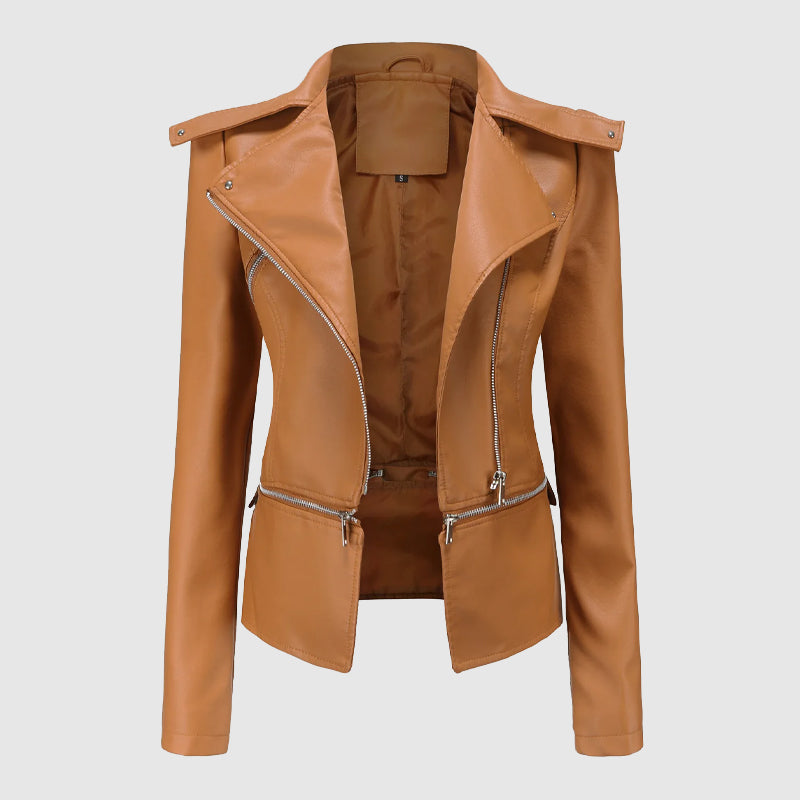 Amelie Fleur Rebel Leather Jacket