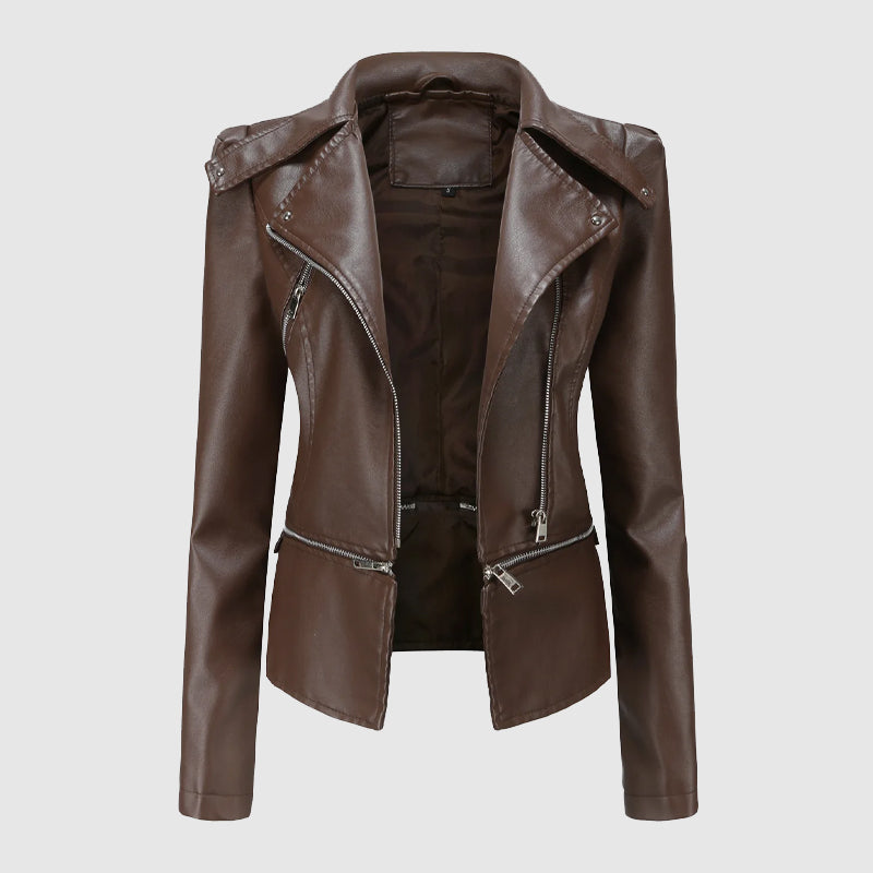 Amelie Fleur Rebel Leather Jacket