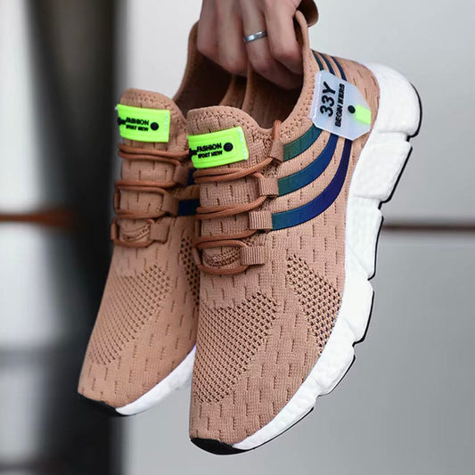 Amelie Fleur Running Sneakers with Contrast Stripes