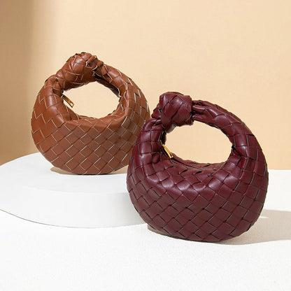 Amelie Fleur Small Woven Top-Handle Bag