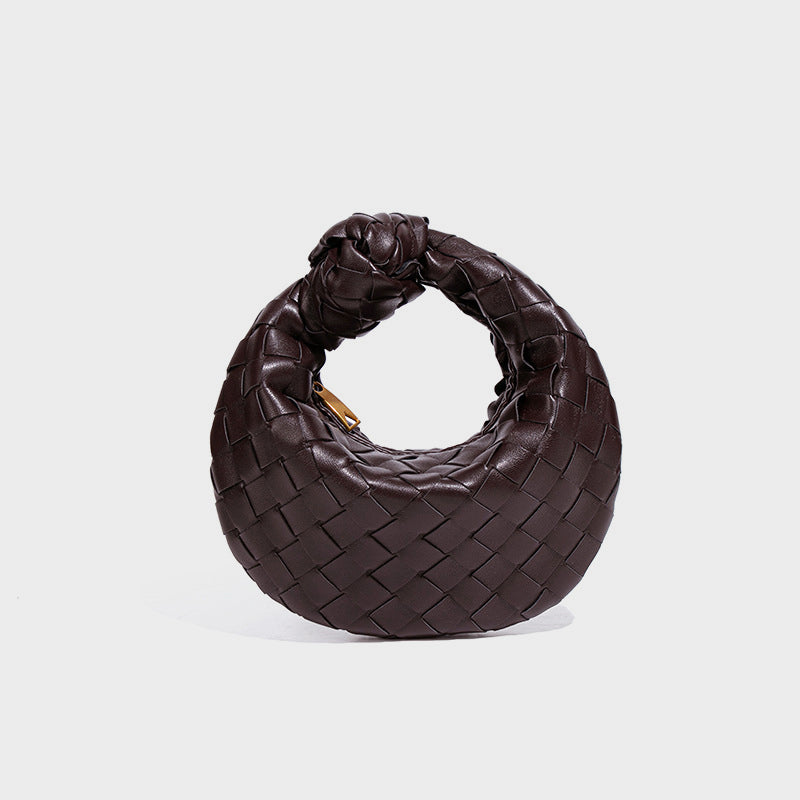 Amelie Fleur Small Woven Top-Handle Bag