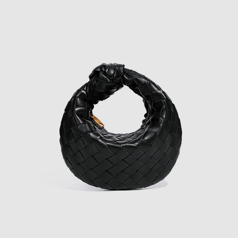 Amelie Fleur Small Woven Top-Handle Bag