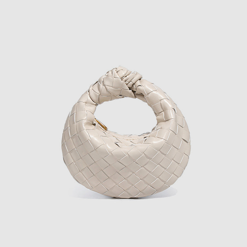 Amelie Fleur Small Woven Top-Handle Bag