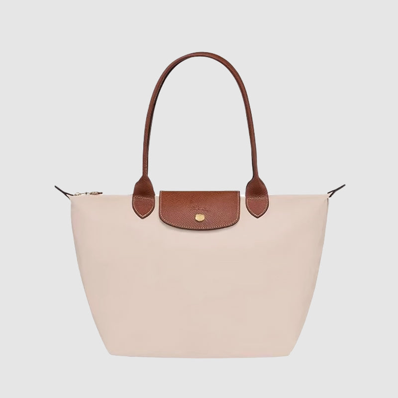 Amelie Fleur Tote Bag with Leather Trim