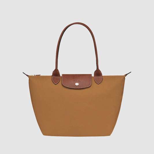 Amelie Fleur Tote Bag with Leather Trim